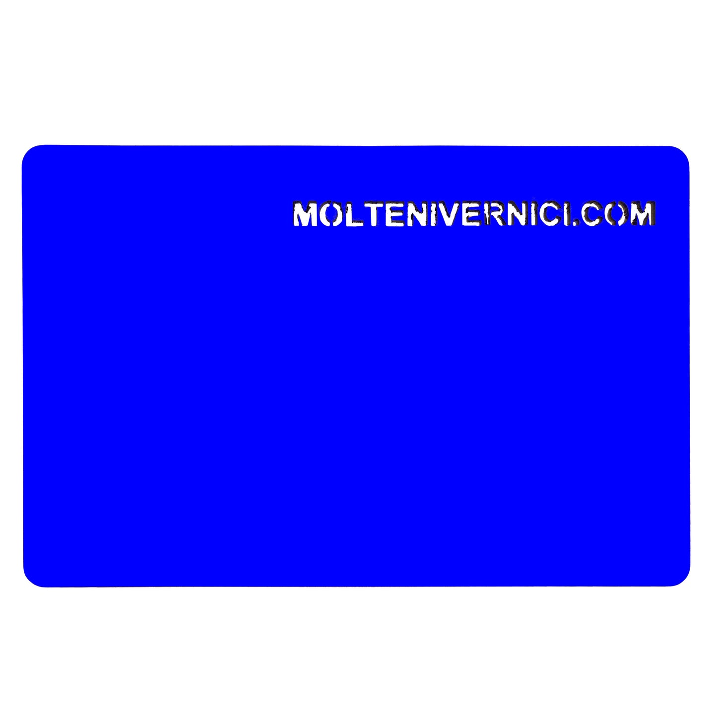 Variante colore Smalto Fluo Blu WP.13272: finitura lucida fluorescente ad acqua blu intenso - Molteni Vernici