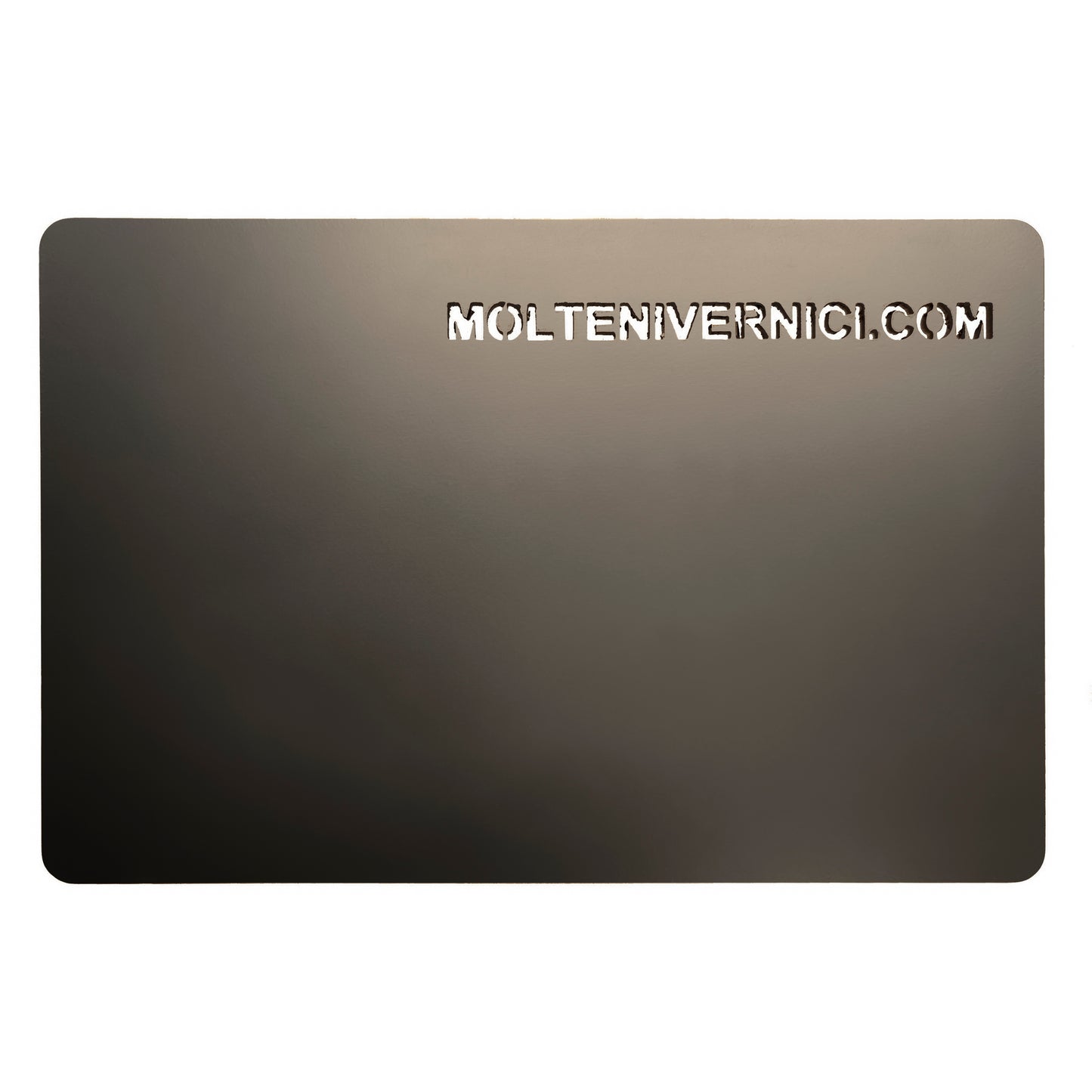Variante colore Never Nichel Black, finitura metallica opaca ad acqua grigio scuro - Molteni Vernici