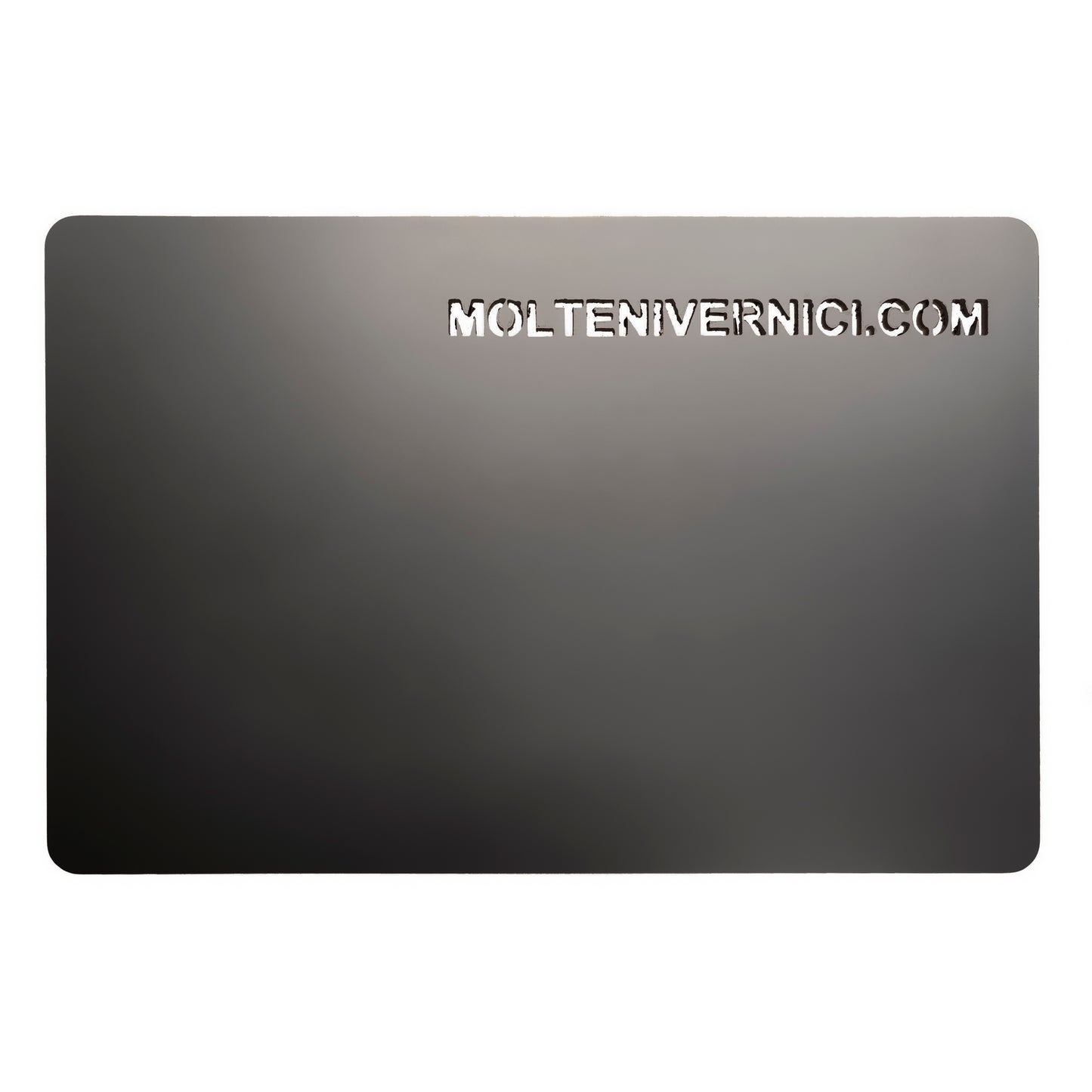 Variante colore Never White Graphite WP.17534, finitura metallica liscia ad acqua grigio scuro - Molteni Vernici
