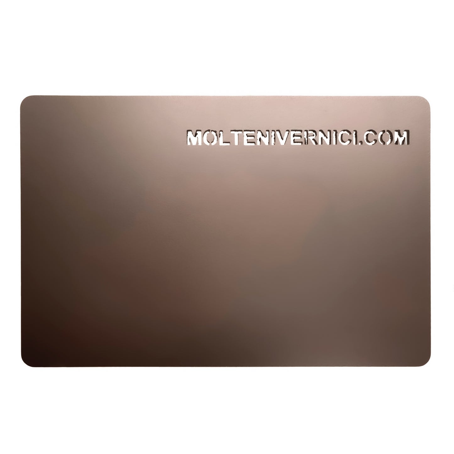 Variante colore Never Purple Bronze, vernice metallica liscia opaca ad acqua di Molteni Vernici