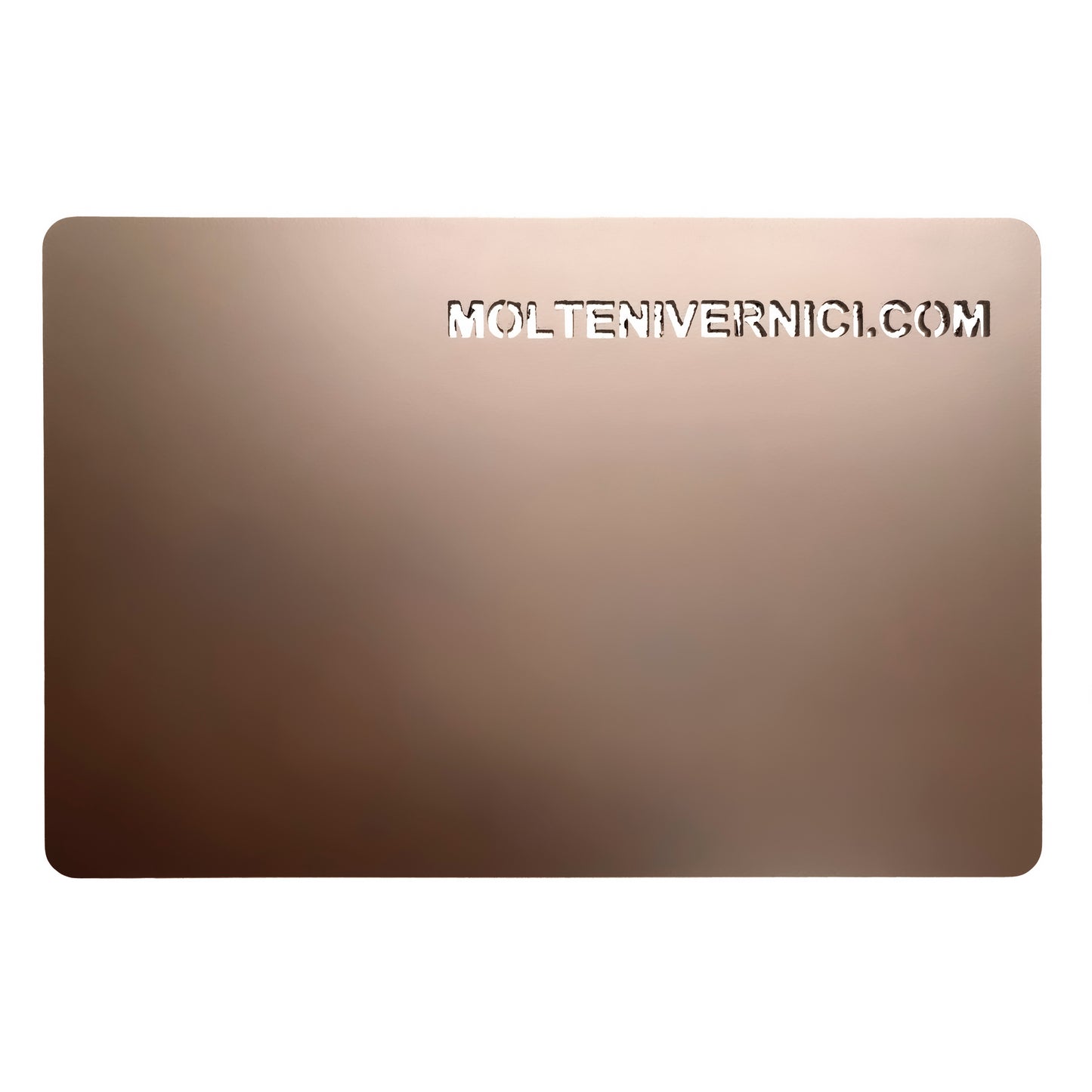 Variante colore Never Bronzo Rosa - vernice metallica liscia ad acqua effetto bronzo opaco di Molteni Vernici