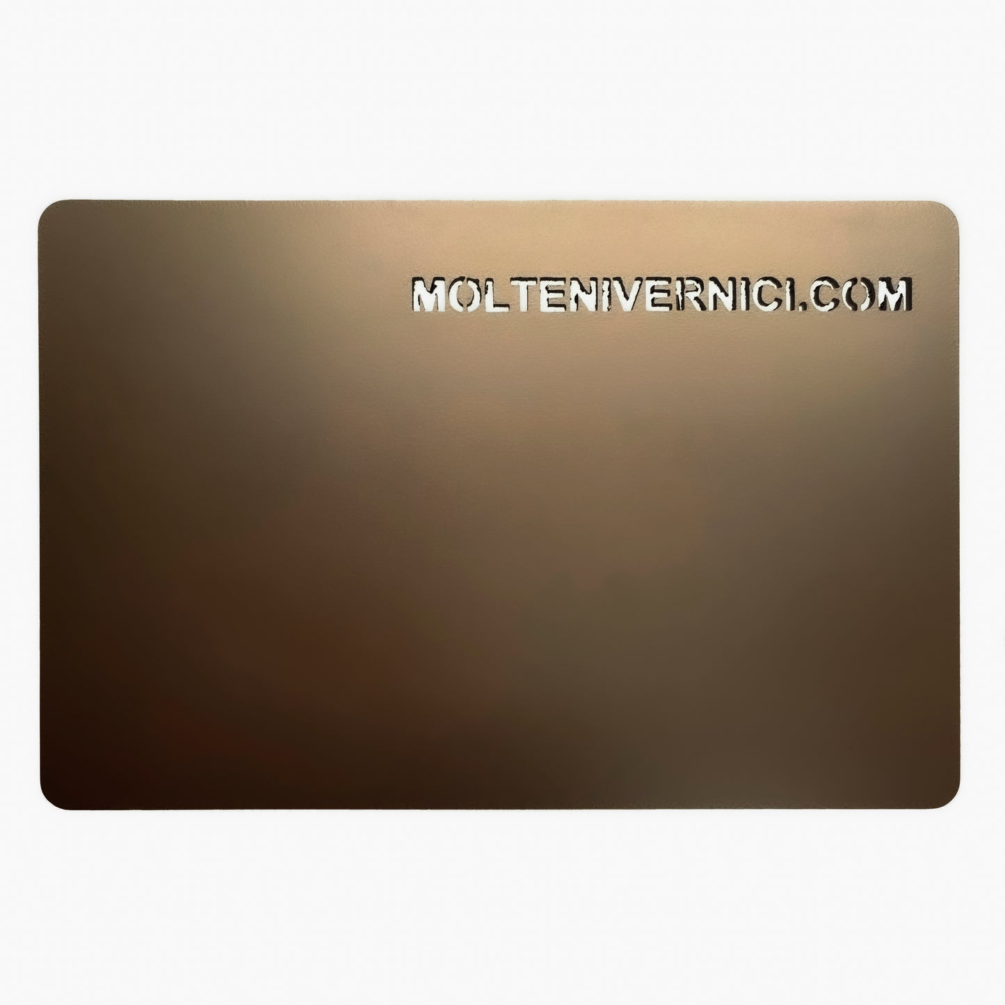 Variante colore Never Medium Bronze, finitura metallica opaca liscia ad acqua - Molteni Vernici