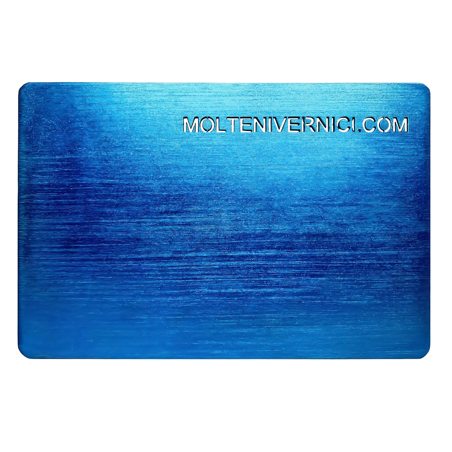 Variante colore 27916 Never Luxion Cobalt Radiance con finitura metallica lucida blu cobalto spazzolata - Molteni Vernici