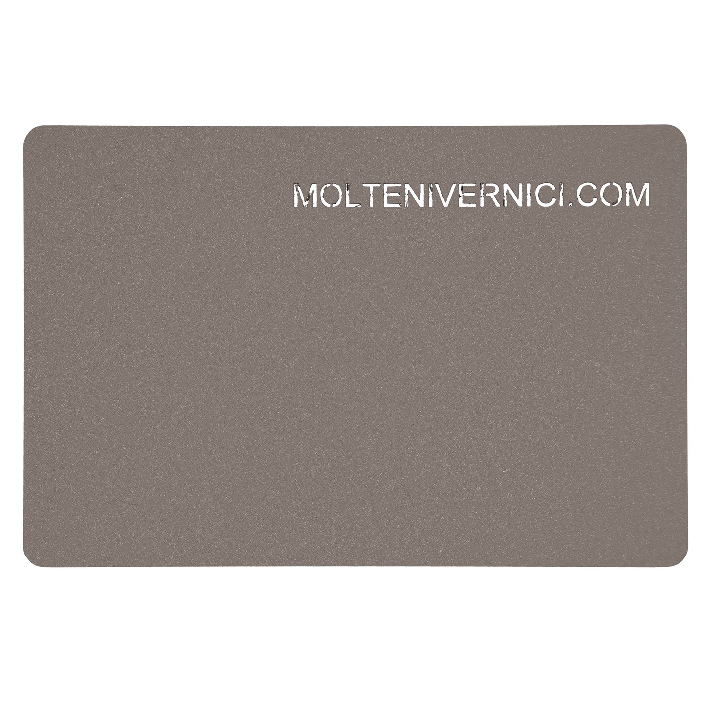 Variante colore Velvet Tortora: finitura effetto tessuto opaco grigio tortora ad acqua Molteni Vernici