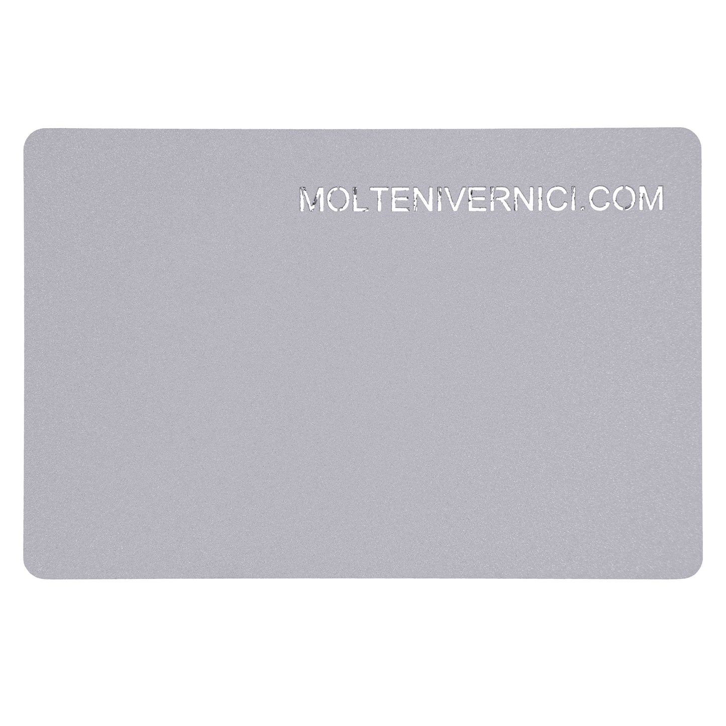Variante colore Velvet Avio Grey, finitura opaca effetto tessuto ad acqua di Molteni Vernici