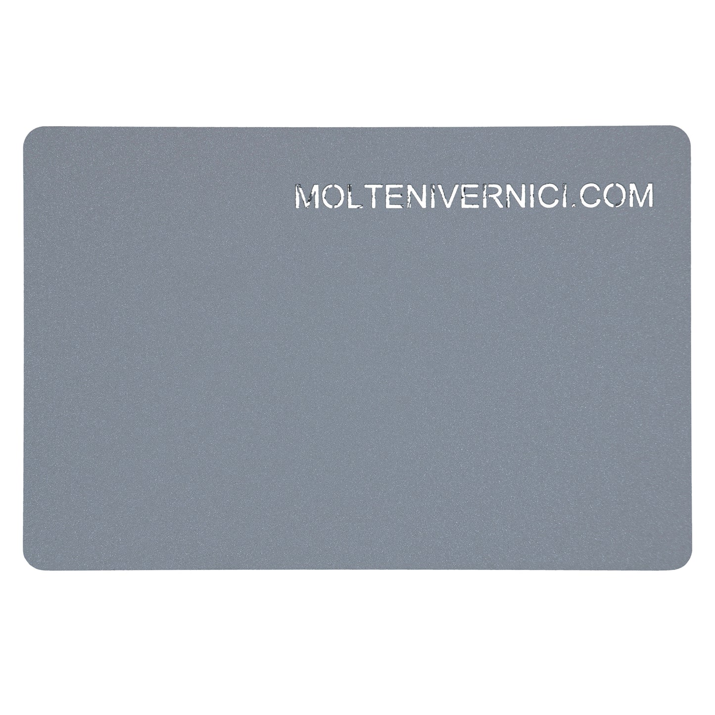 Variante colore Velvet Beola, vernice effetto tessuto opaca grigio-azzurra, finitura vellutata Molteni Vernici
