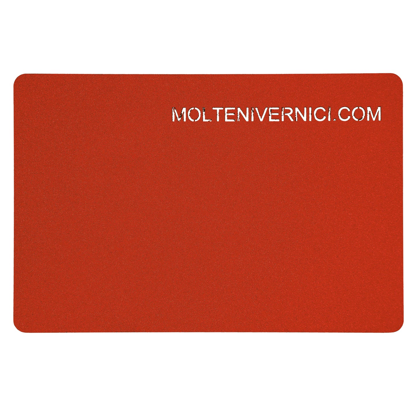 Variante colore Velvet Red Orange, vernice ad acqua effetto tessuto opaco e vellutato - Molteni Vernici