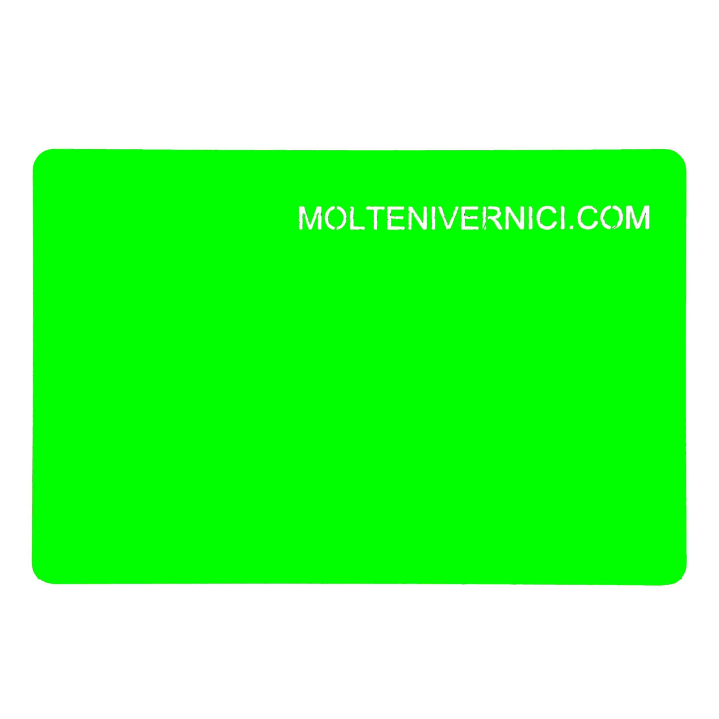Variante colore di Smalto Fluo Verde WP.14358, finitura lucida fluorescente ad acqua di Molteni Vernici