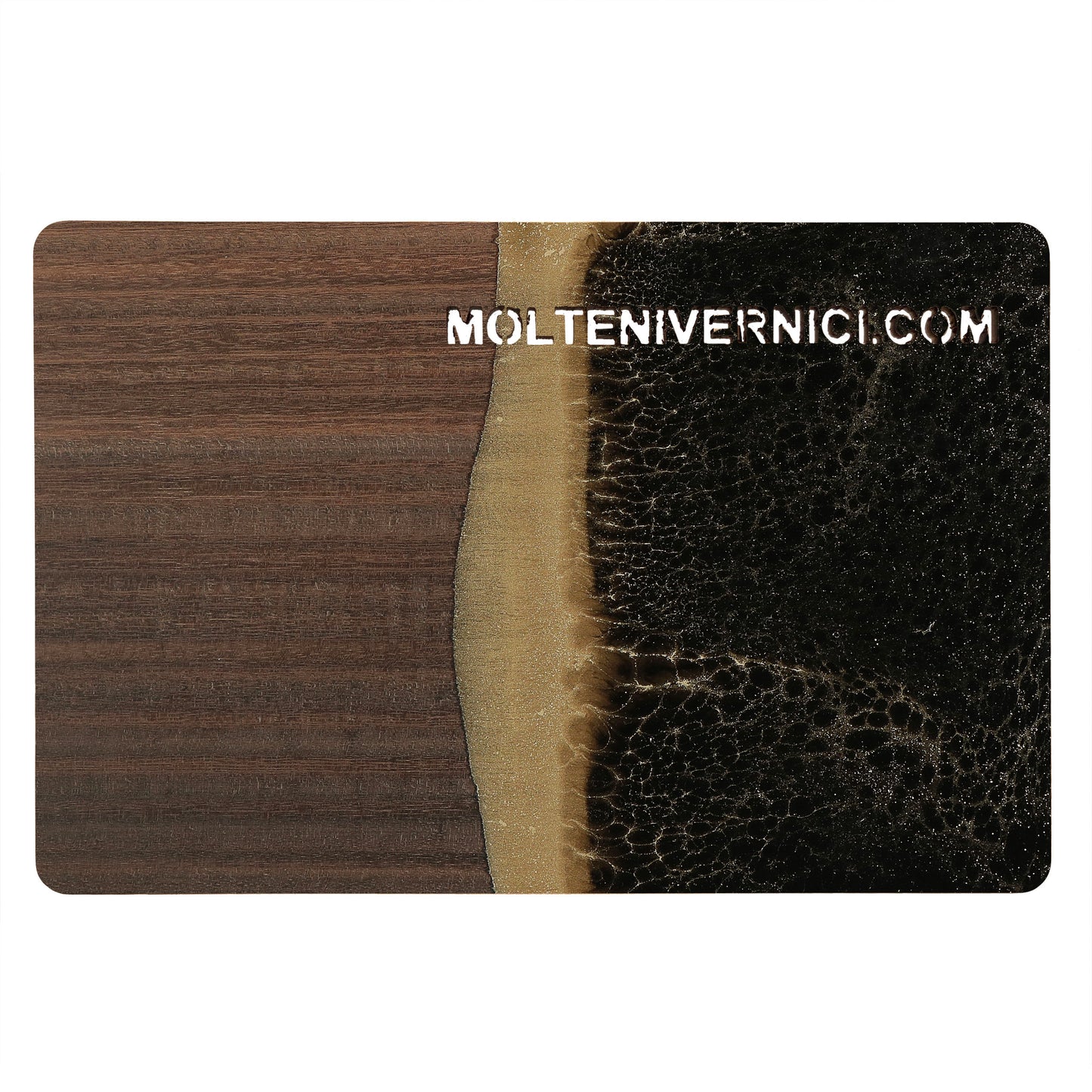 Variante colore WUNDAA™ NERO PORTORO con effetto ceramica liquida ossidato nero brillante - Molteni Vernici