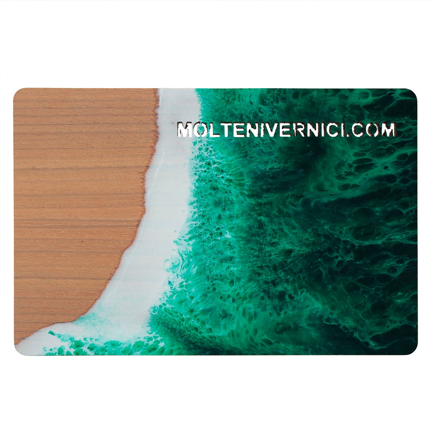 Variante colore WUNDAA Verde Alpi: finitura ceramica liquida con effetto naturale opaco e texture spazzolata - Molteni Vernici
