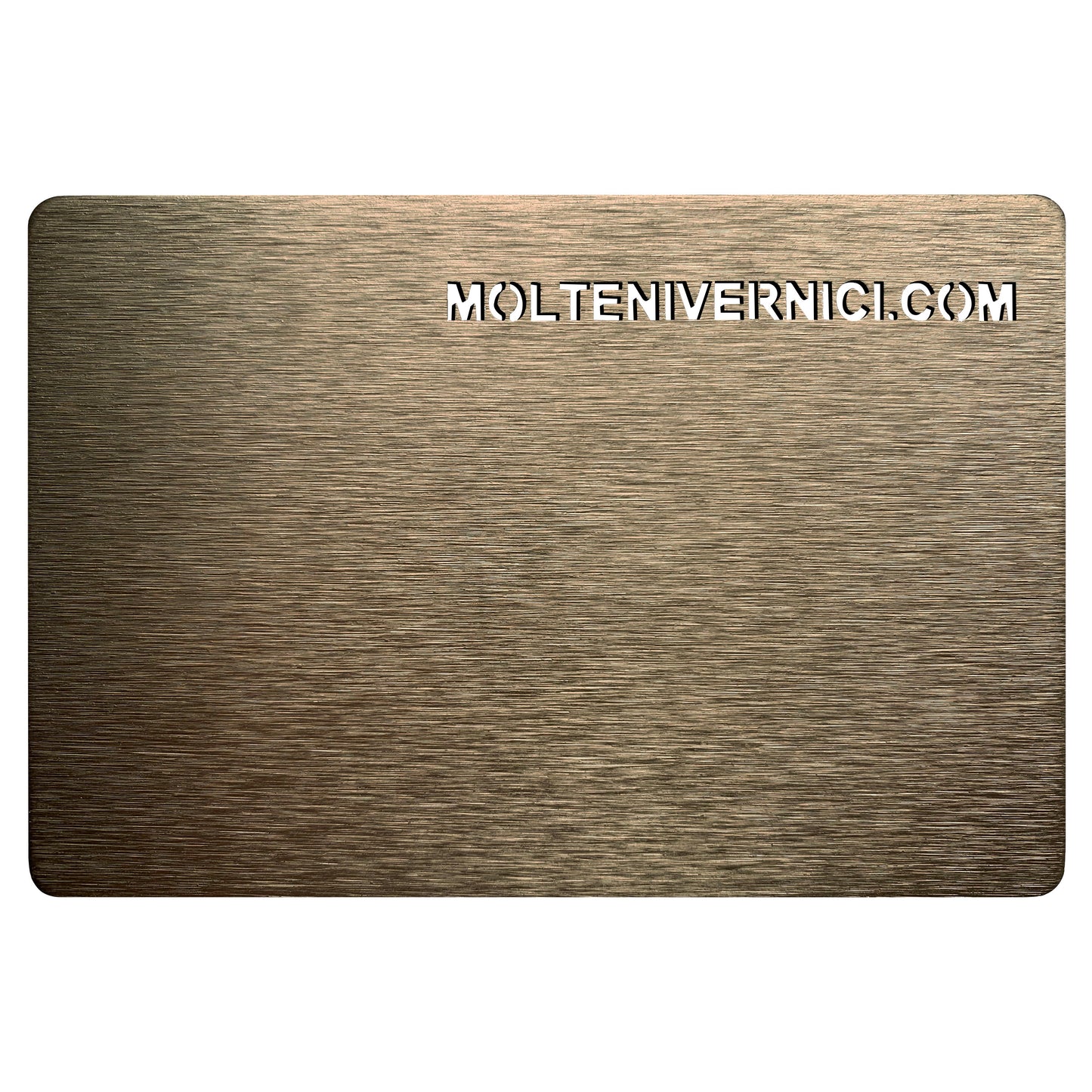 Variante colore Never Brushed Peltro: finitura metallica spazzolata ad acqua grigio argento - Molteni Vernici