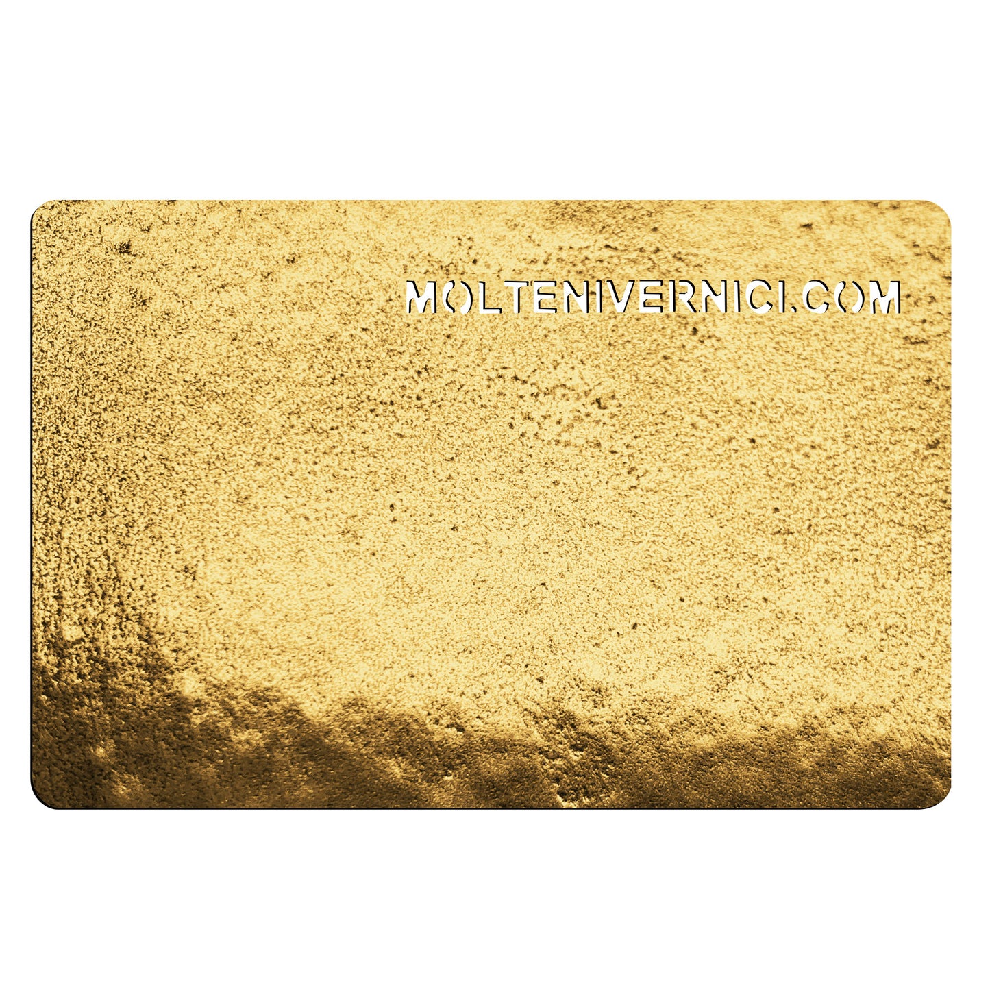 Variante colore PM Gold Light cod. PM-2490, finitura metallica lucida color oro brillante con effetto spazzolato - Molteni Vernici