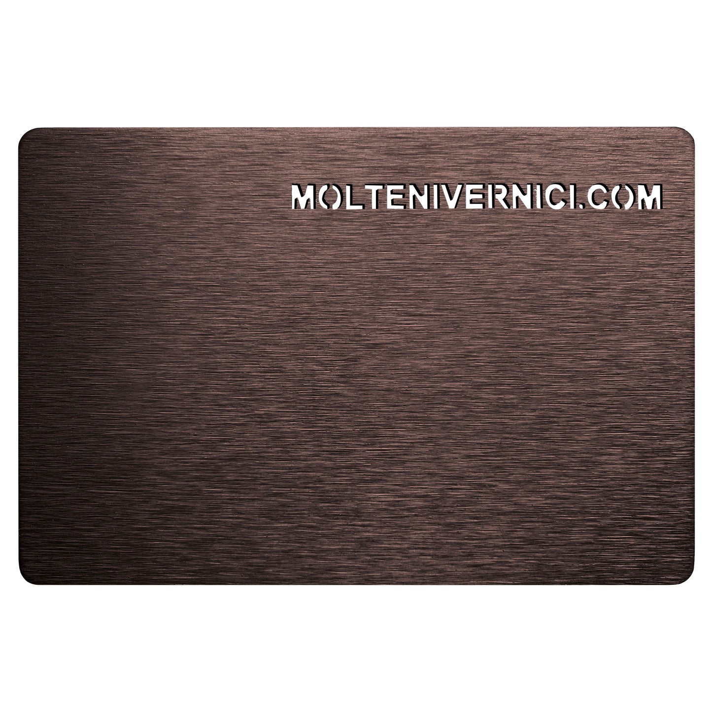Variante colore Never Brushed Imperador - finitura metallica spazzolata opaca marrone scuro - Molteni Vernici