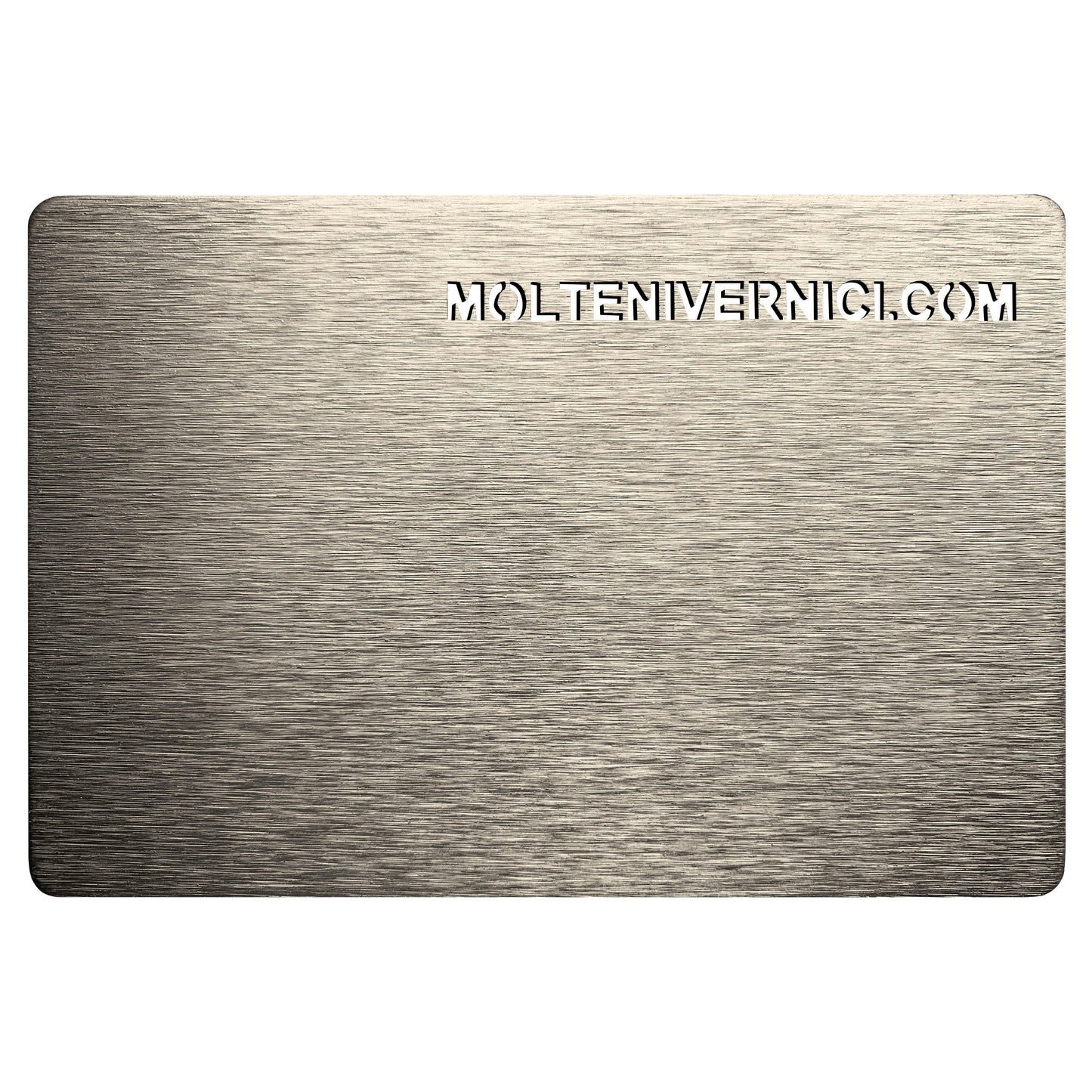 Variante colore Never Brushed Nikel Areo: finitura metallica spazzolata ad acqua grigio argento - Molteni Vernici