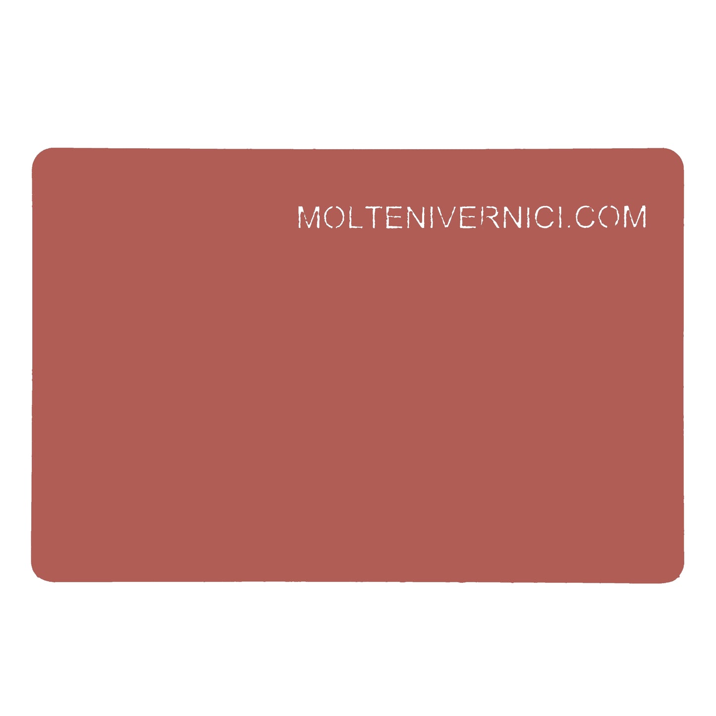 Variante colore Smalto Dustof cod. 30117, finitura opaca terracotta con effetto anti-polvere - Molteni Vernici
