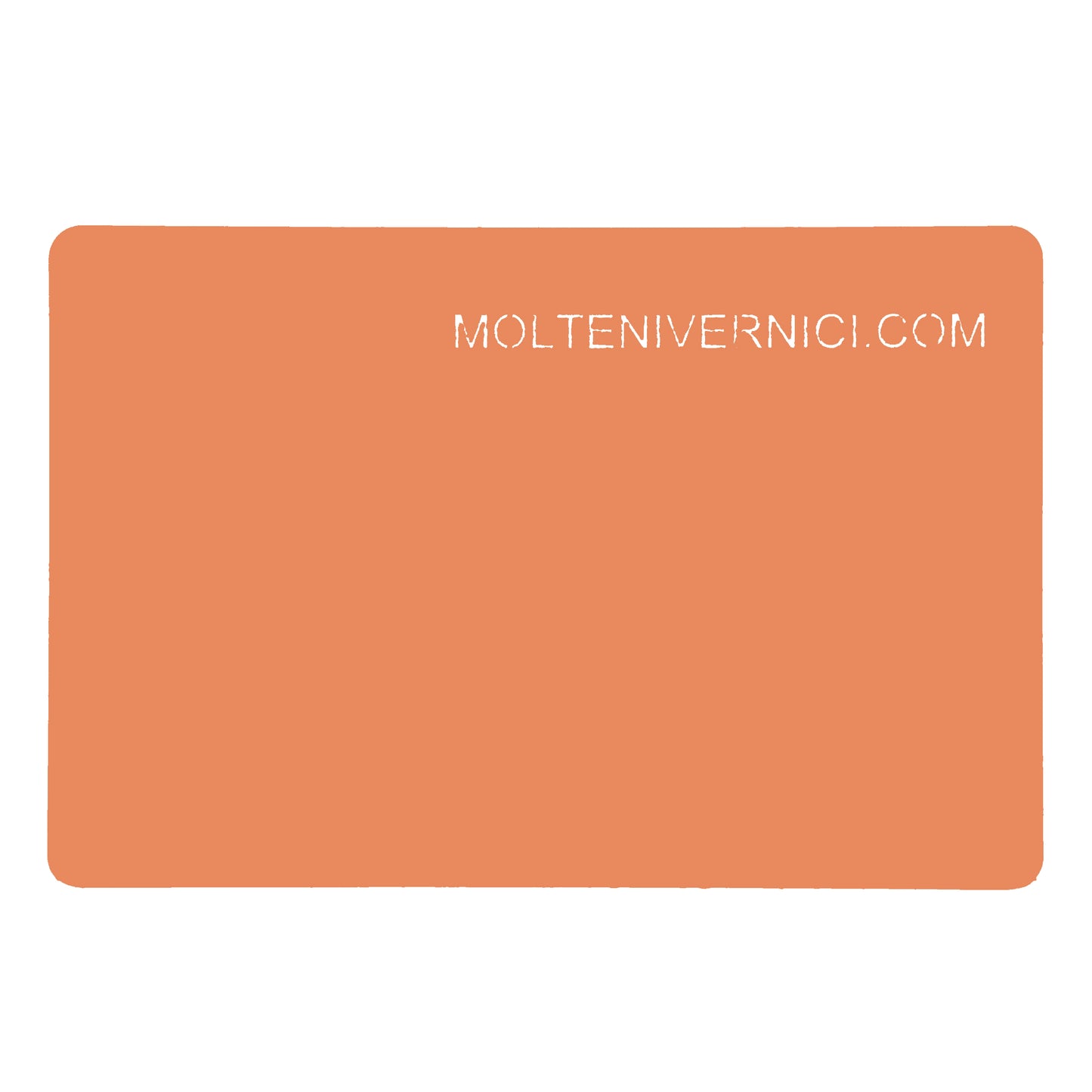 Variante colore NK Arabesque, finitura opaca effetto solid surface ad acqua, colore arancio caldo - Molteni Vernici