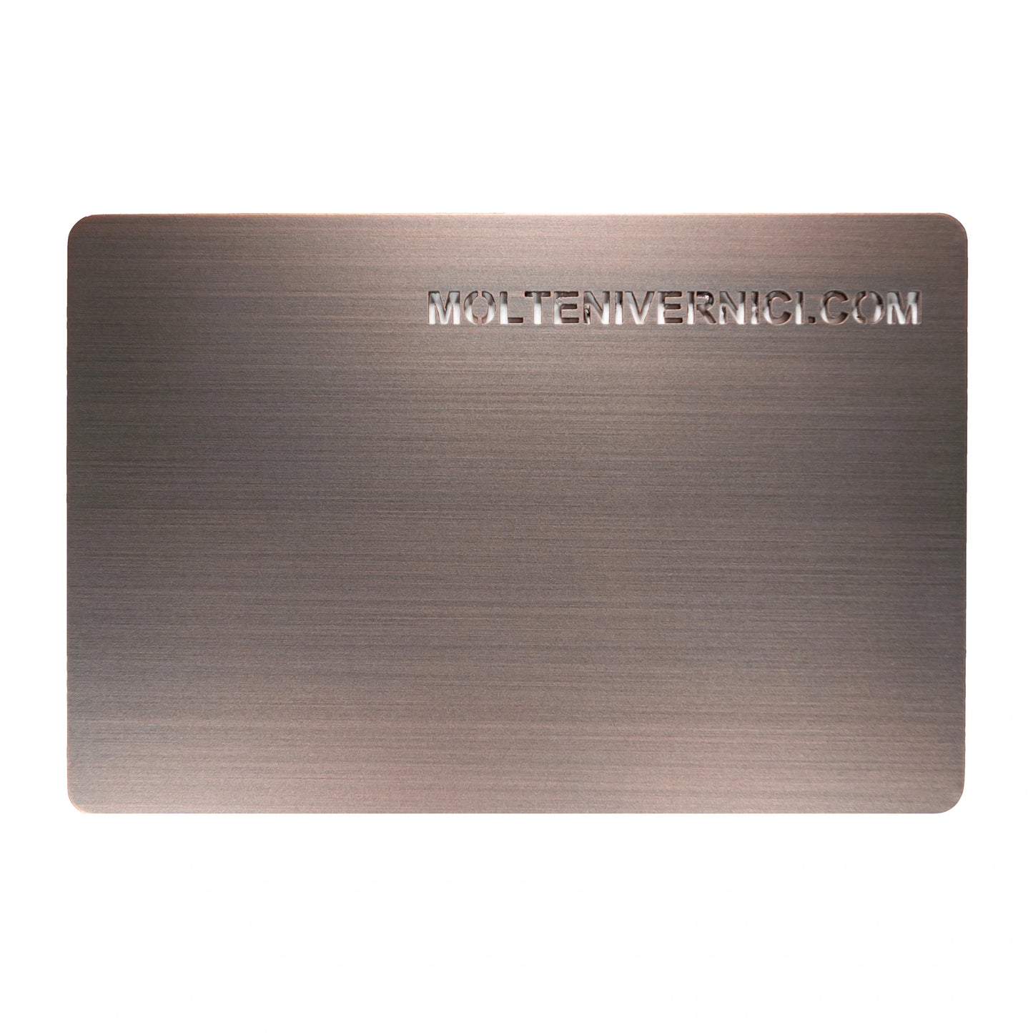 Variante colore Layer Tokyo Rame Brunito Spazzolato, finitura metallica ossidato vintage effetto ottone invecchiato - Molteni Vernici