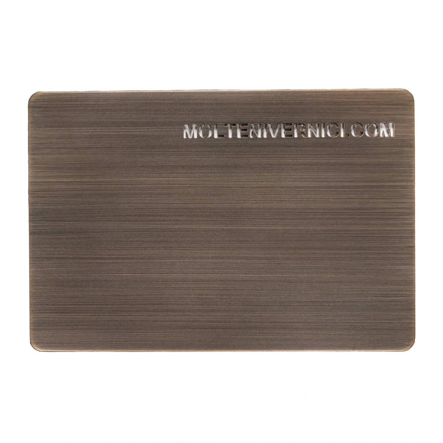 Variante colore Layer Macao Ottone Bronzato Brown, finitura spazzolata invecchiata vintage - Molteni Vernici