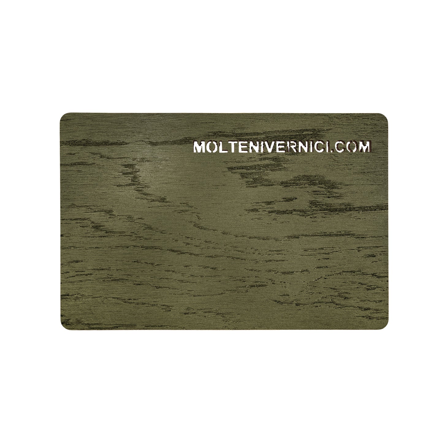 Variante colore Never Wood Verde Puglia WP.26358 finitura metallica spazzolata effetto legno - Molteni Vernici