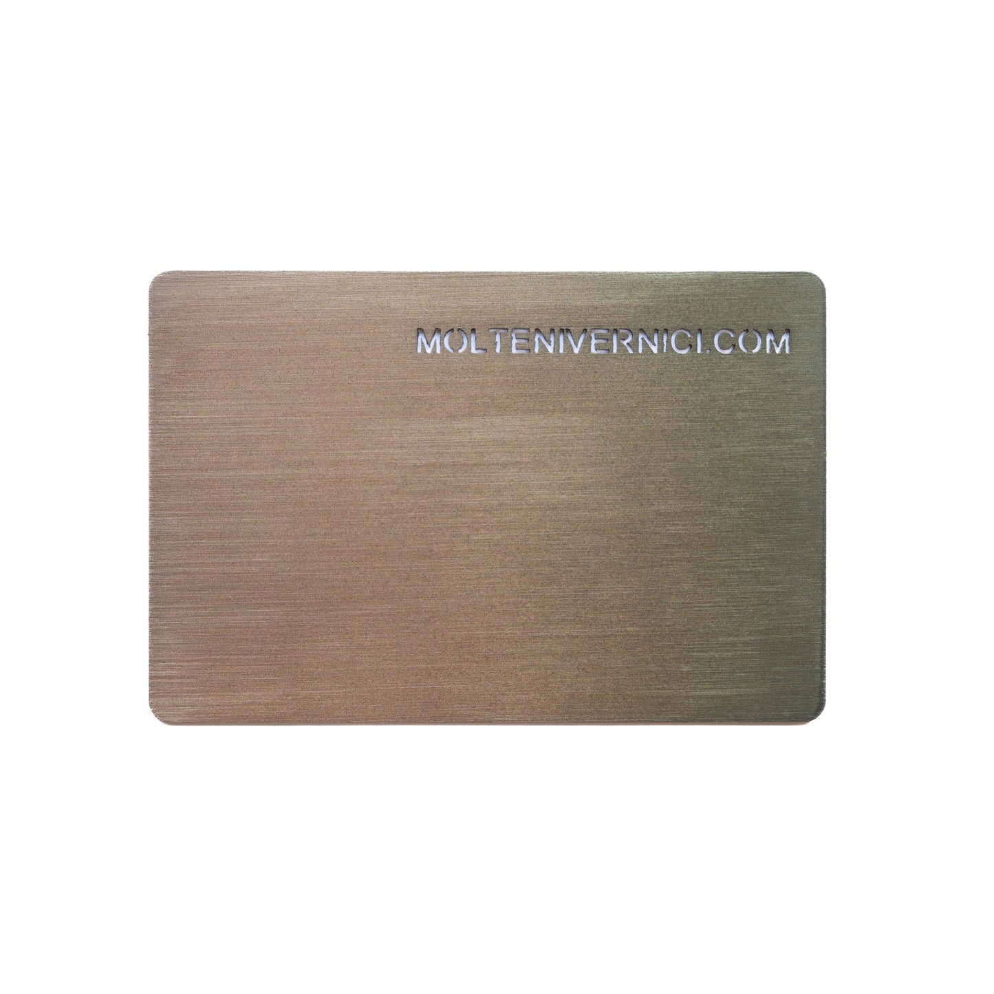 Variante colore Never Flame Cobalta, finitura metallico spazzolato con effetto fiammato, tonalità grigio-verde - Molteni Vernici