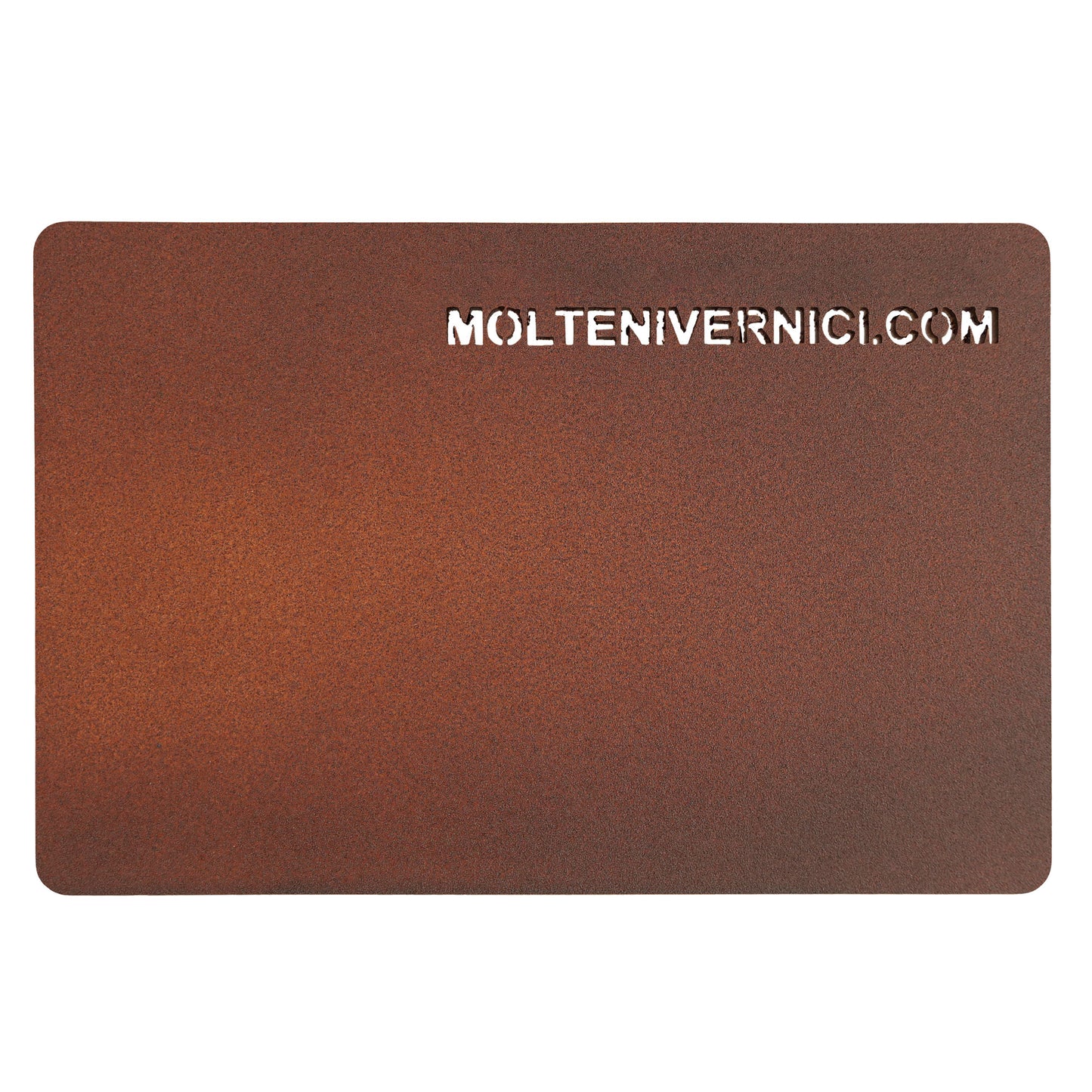 Variante colore effetto Corten B con finitura ossidato marrone rossiccio - Molteni Vernici