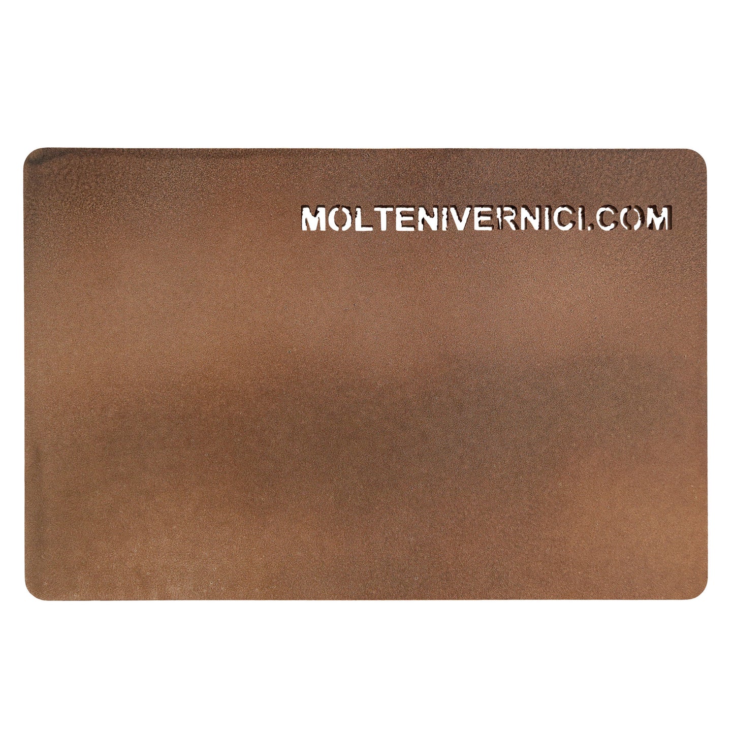 Variante colore Materico Bronzo con finitura effetto acidatura metalli, opaco e spazzolato - Molteni Vernici