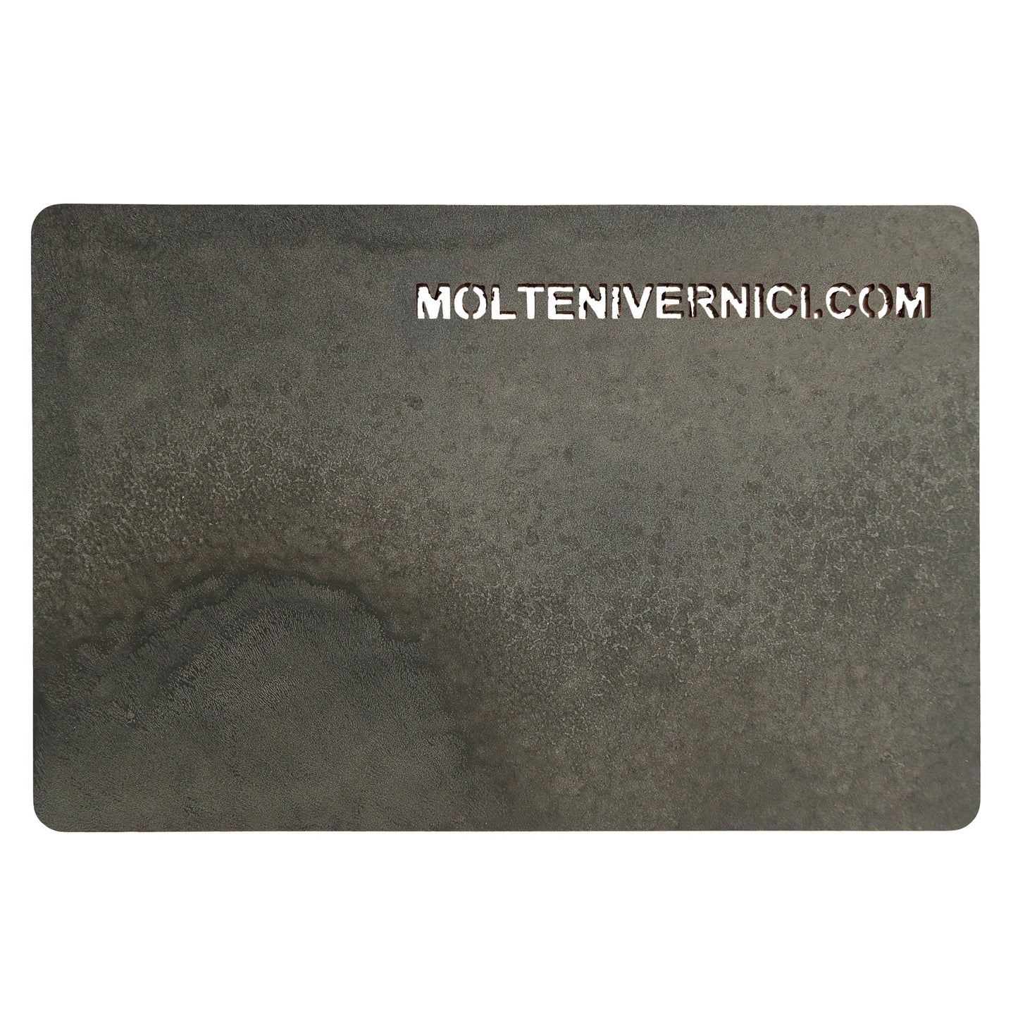 Variante colore Materico Bronzo Sup, finitura opaca con effetto acidatura metalli e texture spazzolata - Molteni Vernici