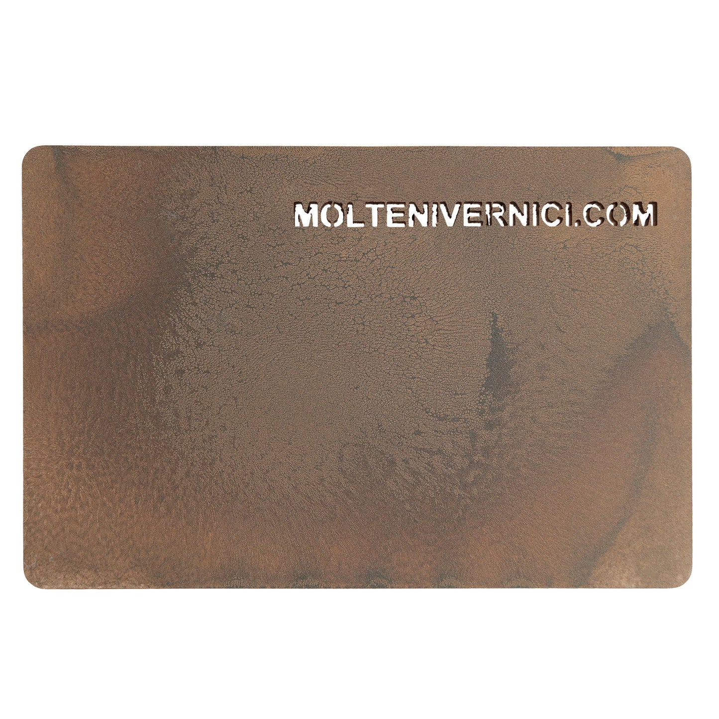 Variante colore Materico Bronzo Brown - finitura effetto acidatura metalli con texture bronzea opaca - Molteni Vernici
