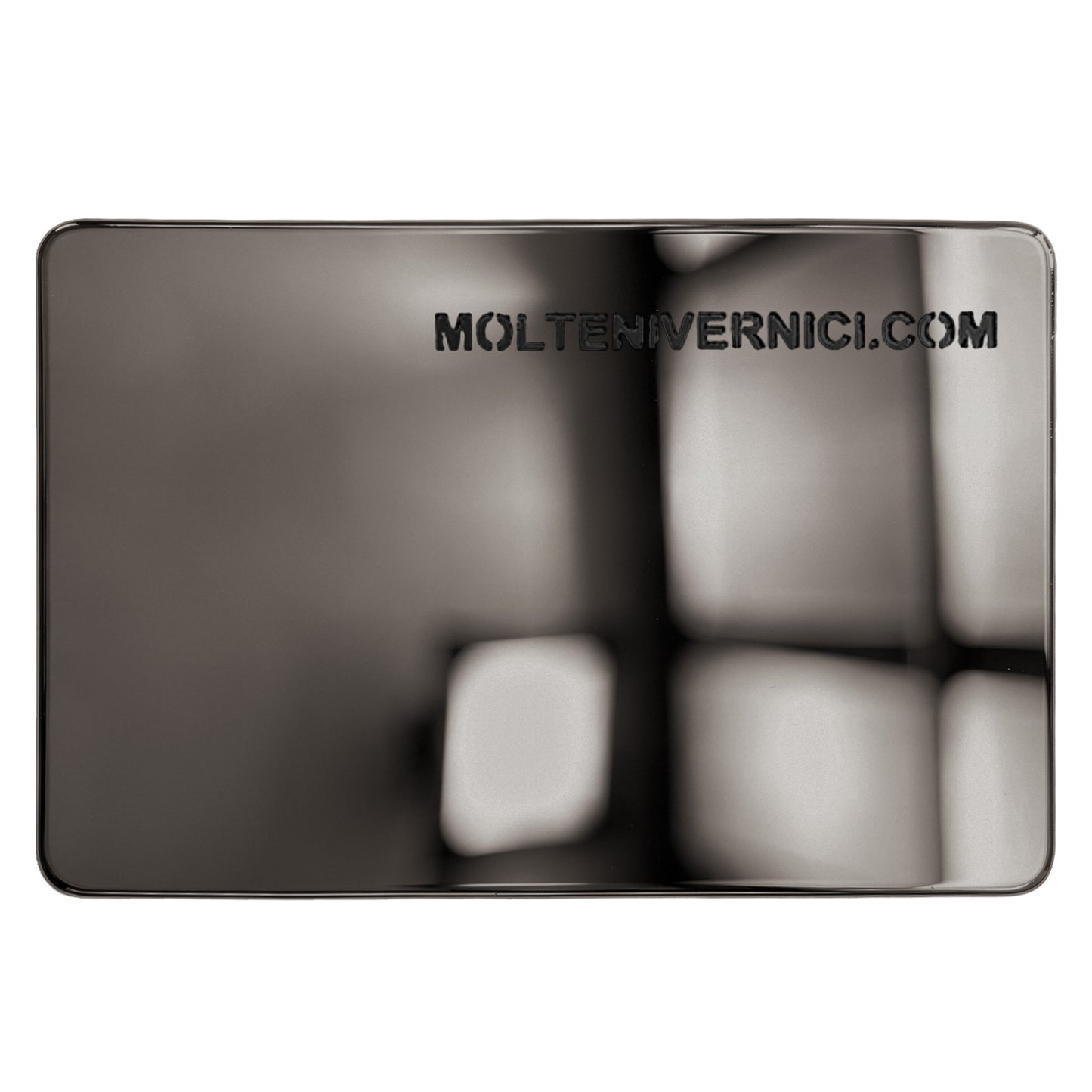 Variante colore Nanogalvanic 17197 Nickel Black, finitura lucida metallica galvanica nera di Molteni Vernici