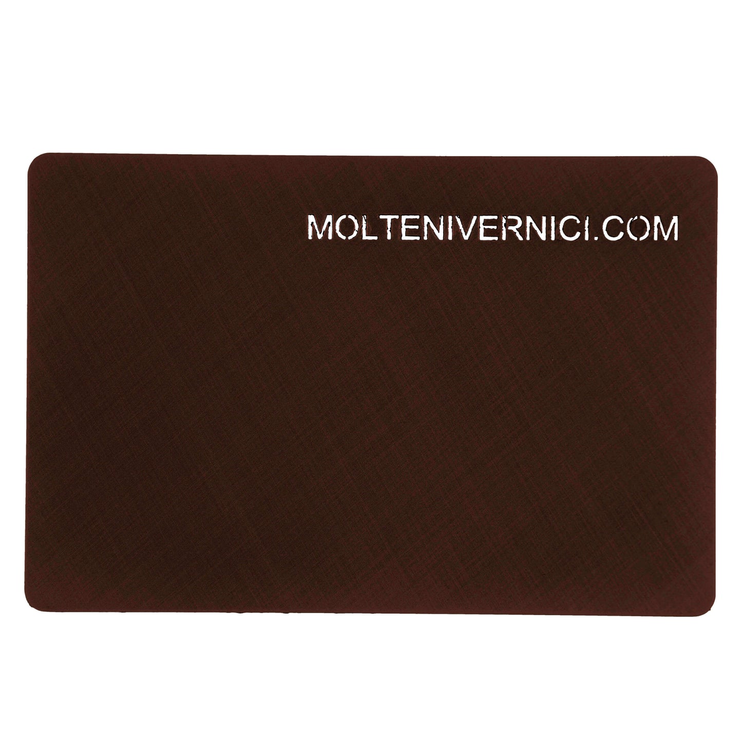 Variante colore Metal Fabrics Shadow Brandy, finitura tessuto metallico marrone scuro di Molteni Vernici
