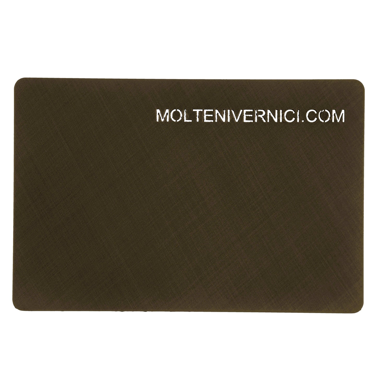 Variante colore Metal Fabrics Shadow Cantù: finitura tessuto metallico opaco marrone scuro - Molteni Vernici