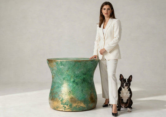 GREENOX – Ossidazione naturale verde e azzurro-pompeiano su rame, ottone e bronzo | Molteni Vernici