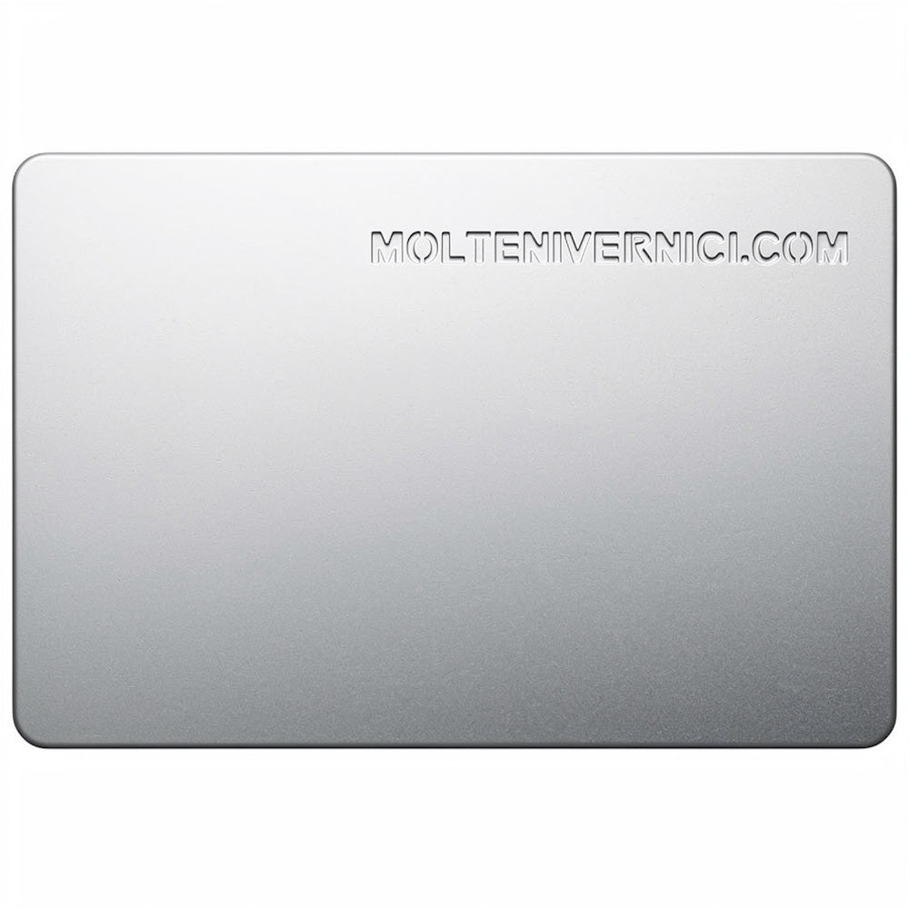 Variante colore MVCORE ARGENTO MV11 finitura metallica spazzolata grigio argento Molteni Vernici